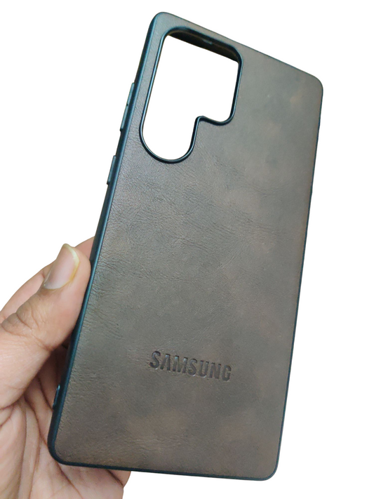 Samsung Galaxy S25 Ultra Luxury Leather ( Side Soft, Back Hard ) Back Cover Case