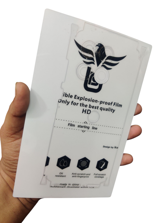 Motorola Moto Edge 60 Fusion Matte & Clear Finish Back Lamination Membrane Protector Protection Guard