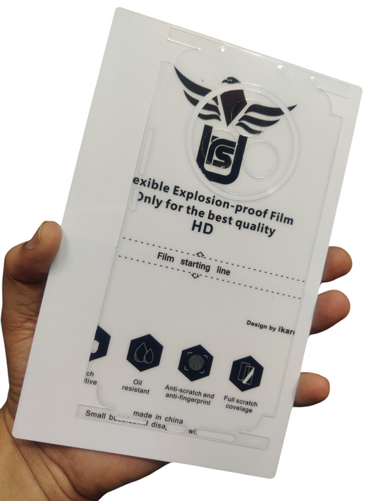 Realme P3 Pro 5G Matte & Glossy Finish Back Lamination Membrane Protector Protection Guard