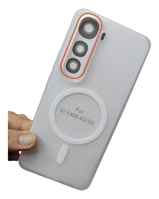 Vivo Y400 4G / 5G Royal Star Premium Quality Magsafe Matte Hard Plastic Back Cover Case