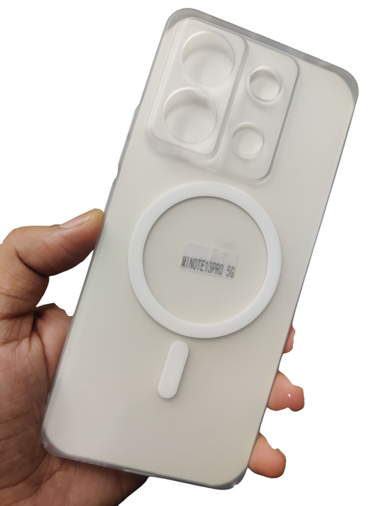 Xiaomi Redmi Note 13 Pro 5G Premium Quality Magsafe Matte Hard Plastic Back Cover Case