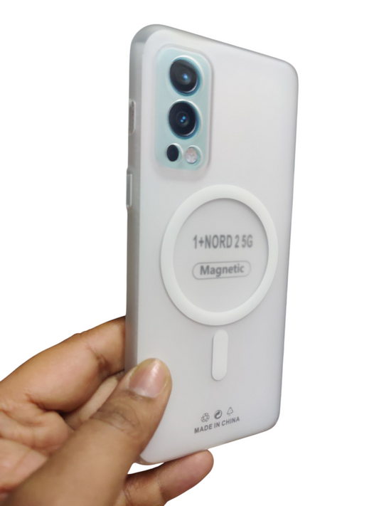 OnePlus Nord 2 5G Premium Quality Magsafe Matte Hard Plastic Back Cover Case