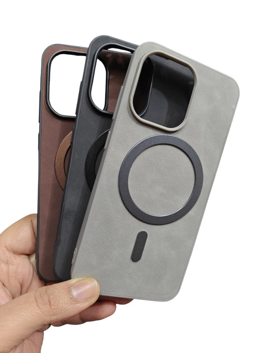 OnePlus 13S / OnePlus 13 S 5G Magsafe Premium Quality Leather ( Side Soft, Back Hard ) Back Cover Case