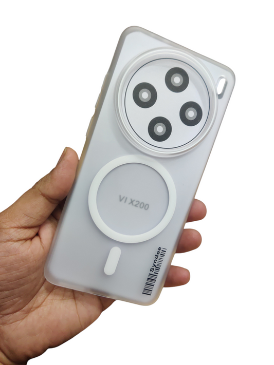 Vivo X200 5G Syndee Premium Quality Magsafe Matte Hard Plastic Back Cover Case