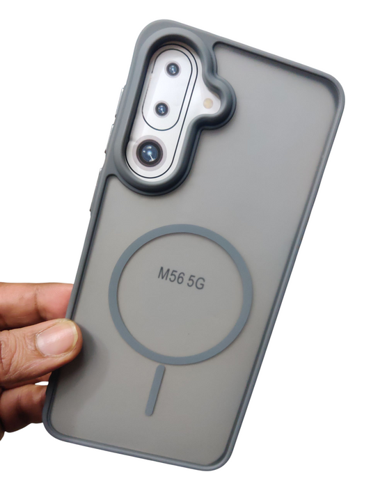 Samsung Galaxy M56 / F56 5G Premium Quality Side Soft + Back Hard Plastic Matte Back Cover Case ( No Magsafe, Only Design )