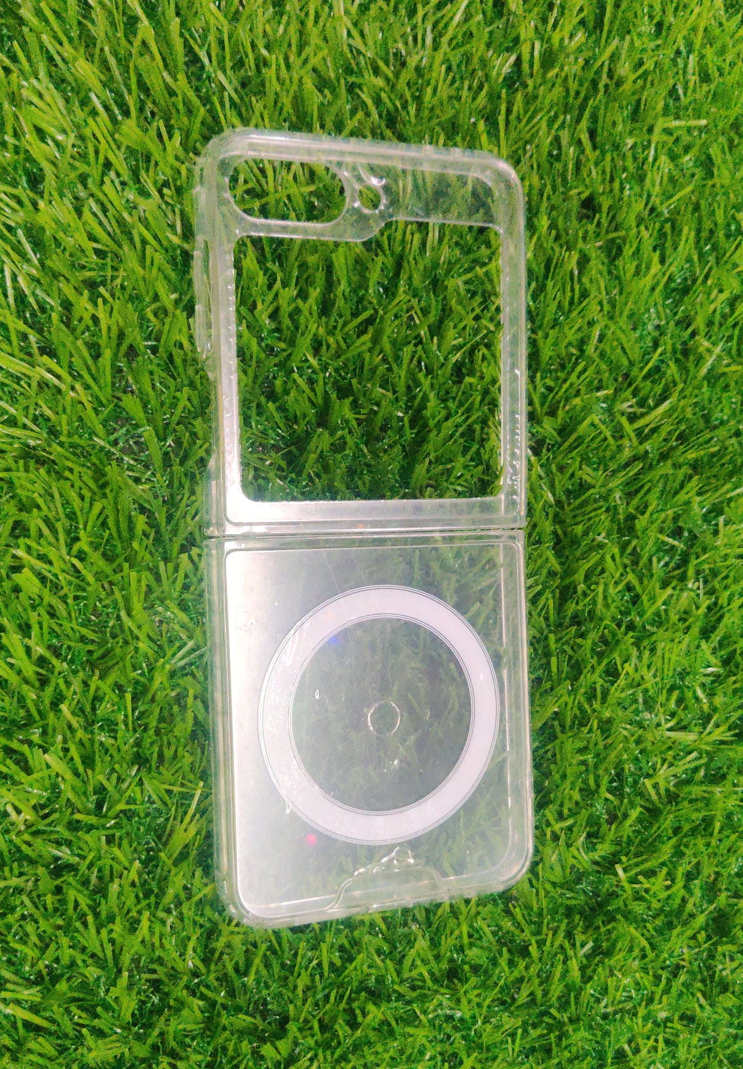 Samsung Galaxy Flip 6 Premium Quality Magsafe Crystal Clear Hard Plastic Back Cover Case - Royal Star