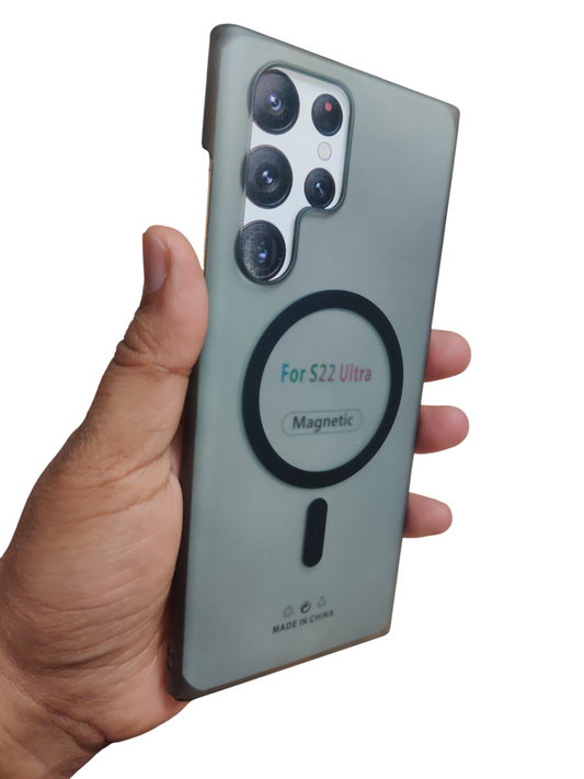 Samsung Galaxy S22 Ultra Premium Quality Magsafe Matte Hard Plastic Back Cover Case