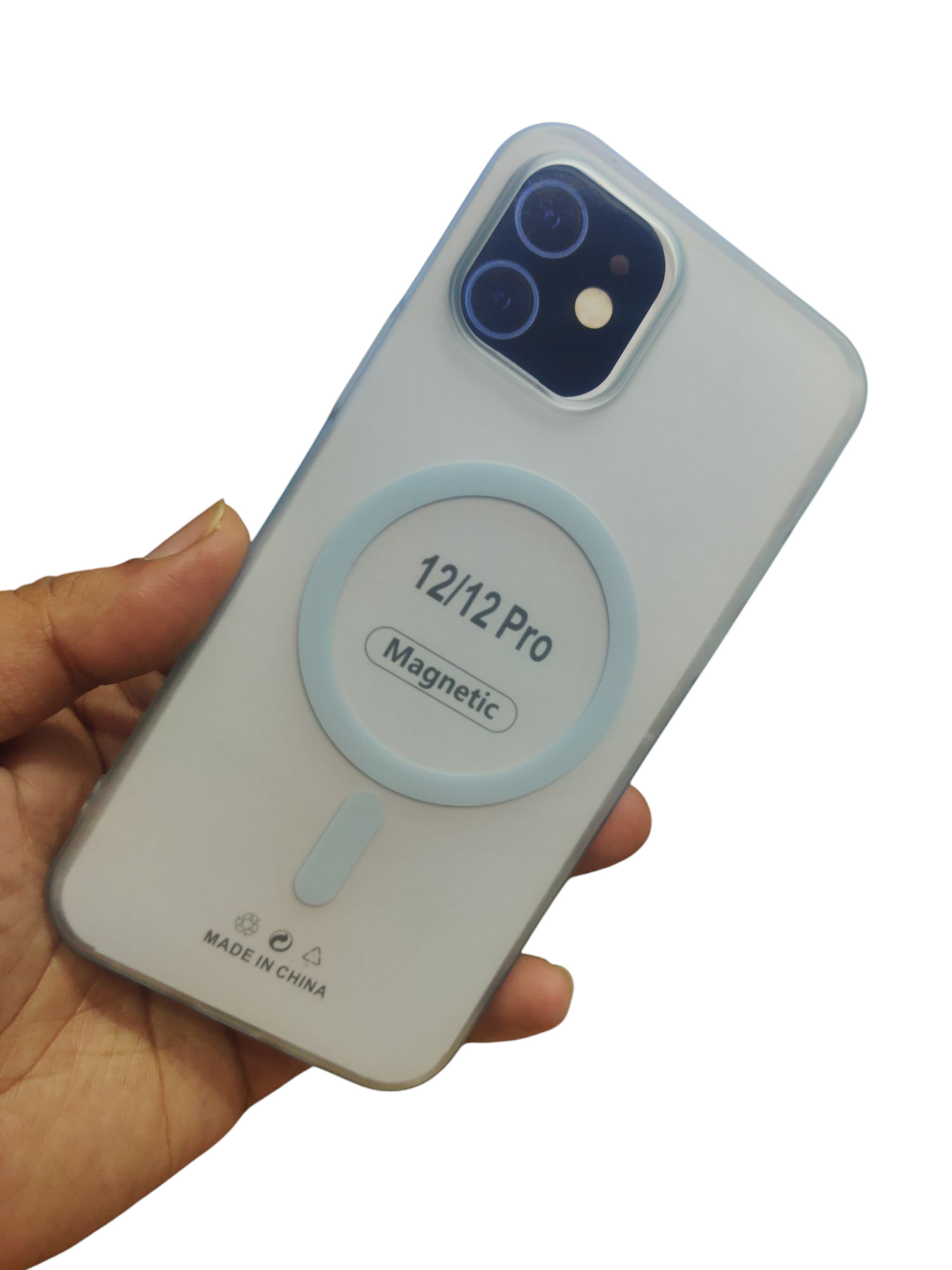 Apple iPhone 12 / Apple iPhone 12 Pro Premium Quality Magsafe Matte Hard Plastic Back Cover Case - Royal Star