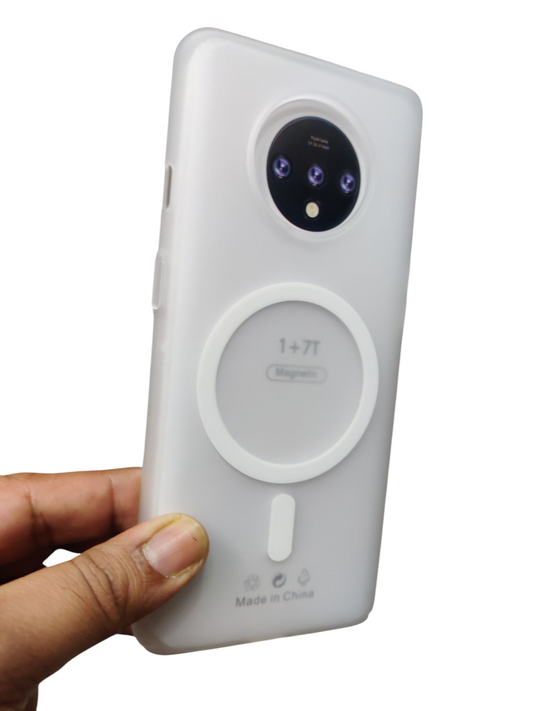 OnePlus 7T Premium Quality Magsafe Matte Hard Plastic Back Cover Case