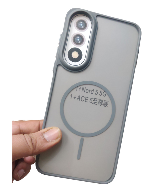 OnePlus Nord 5 / Nord5 5G Premium Quality Side Soft + Back Hard Plastic Matte Back Cover Case ( No Magsafe, Only Design )