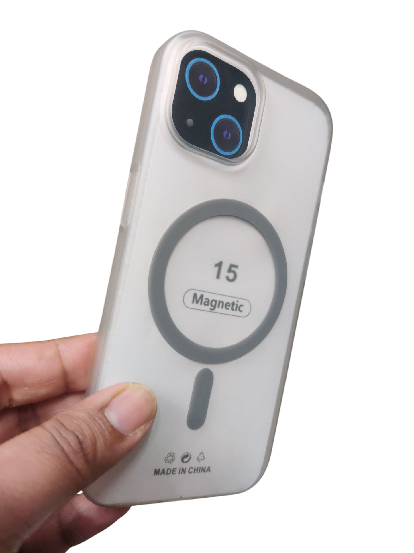 Apple iPhone 15 Premium Quality Magsafe Matte Hard Plastic Back Cover Case - Royal Star