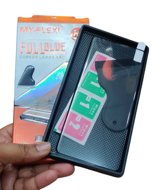 Oppo Reno 12 Full Glue My-Flexi Curved Tempered Glass Screen Protector Guard