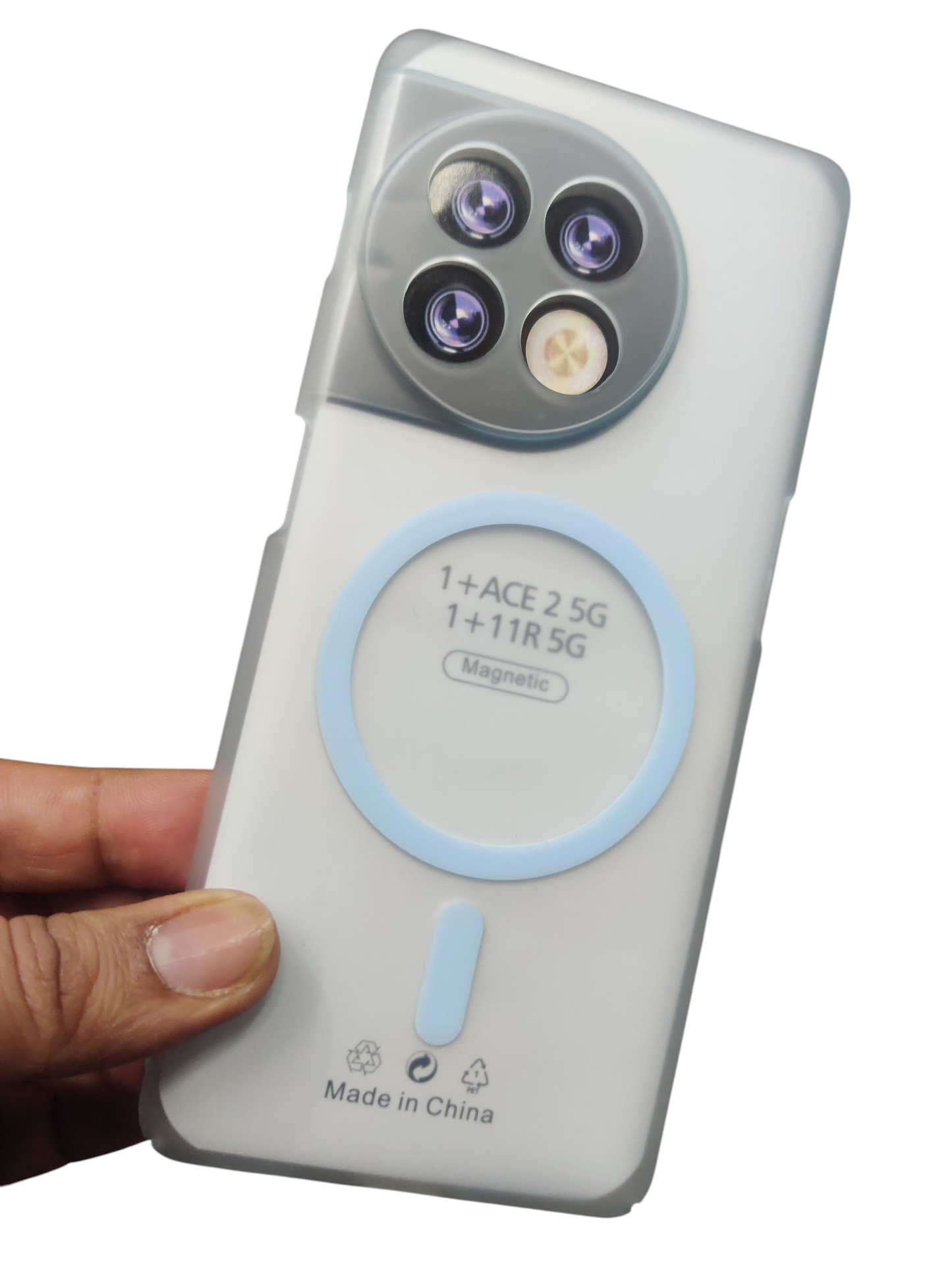 OnePlus 11R 5G Premium Quality Magsafe Matte Hard Plastic Back Cover Case - Royal Star