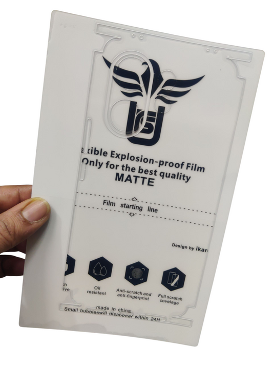 Vivo V60 Matte & Glossy Finish Back Lamination Membrane Protector Protection Guard