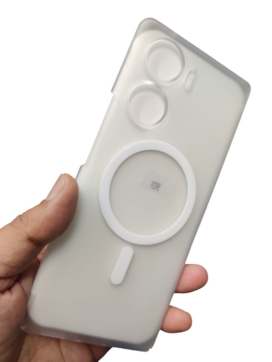 Vivo V29E Premium Quality Magsafe Matte Hard Plastic Back Cover Case