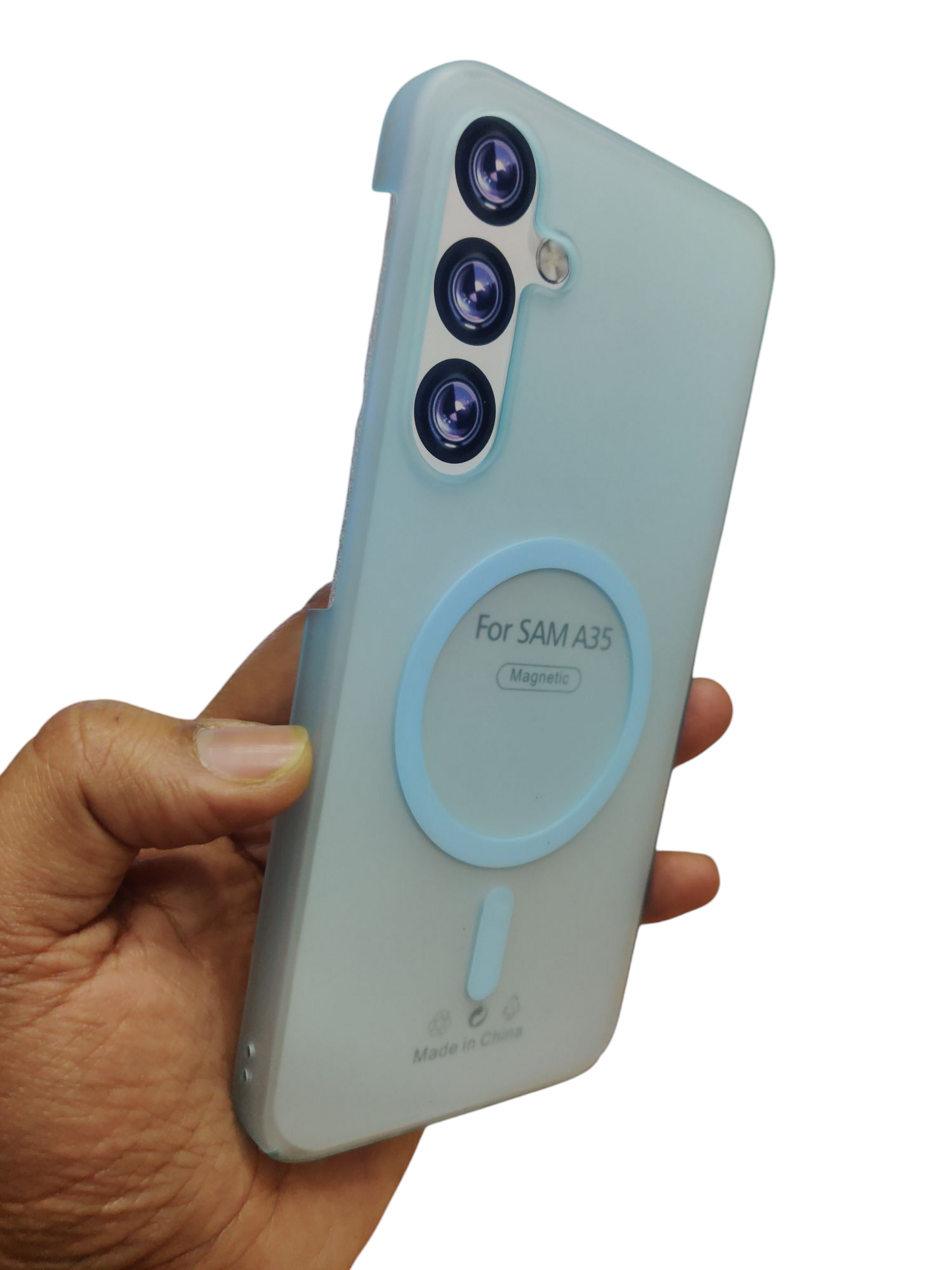 Samsung Galaxy A35 5G Premium Quality Magsafe Matte Hard Plastic Back Cover Case - Royal Star