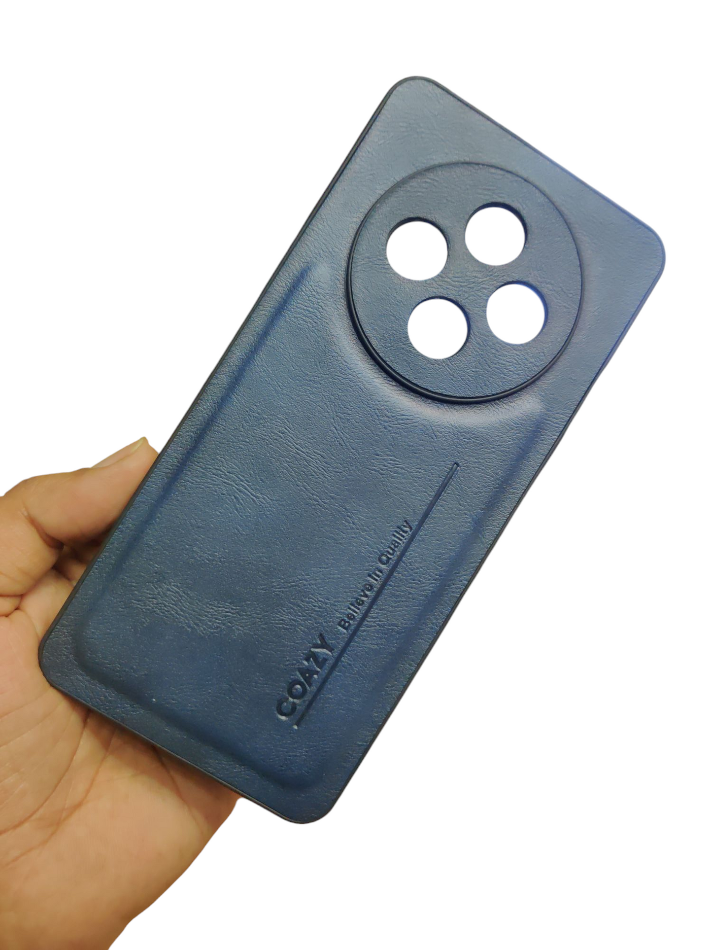 Oppo F27 5G Premium Quality Silicon Leather Back Cover Case - Royal Star