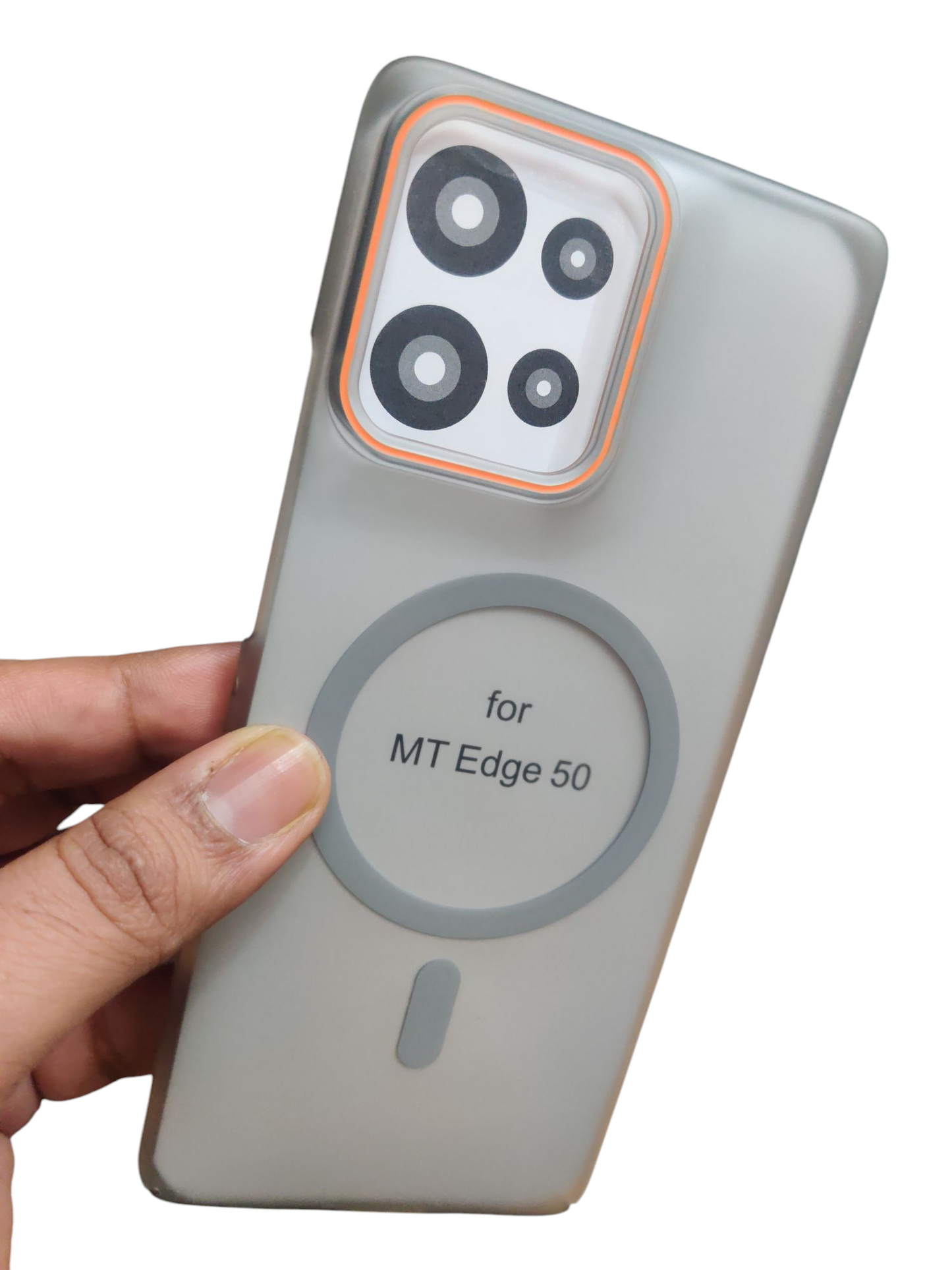 Motorola Moto Edge 50 Royal Star Premium Quality Magsafe Matte Hard Plastic Back Cover Case - Royal Star