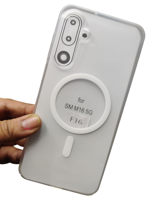 Samsung Galaxy F16 / M16 5G Premium Quality Magsafe Matte Hard Plastic Back Cover Case