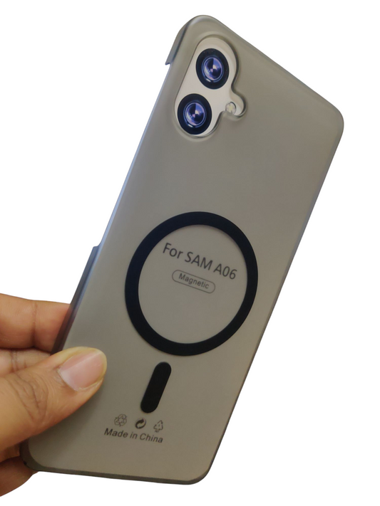 Samsung Galaxy A06 Premium Quality Magsafe Matte Hard Plastic Back Cover Case