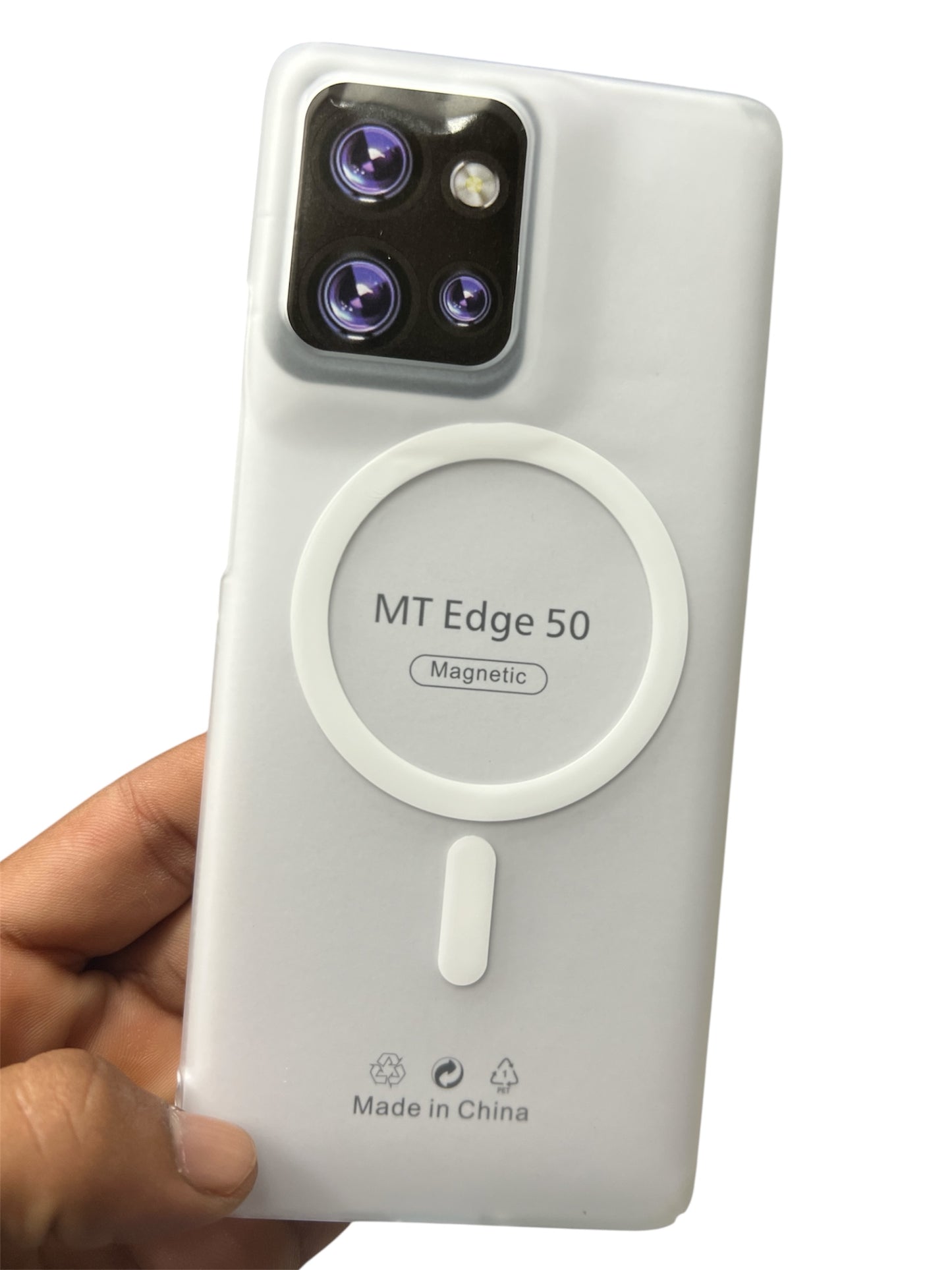 Motorola Moto Edge 50 Premium Quality Magsafe Matte Hard Plastic Back Cover Case