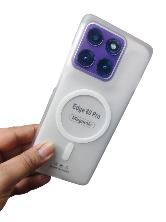 Motorola Moto Edge 60 Pro Premium Quality Magsafe Matte Hard Plastic Back Cover Case