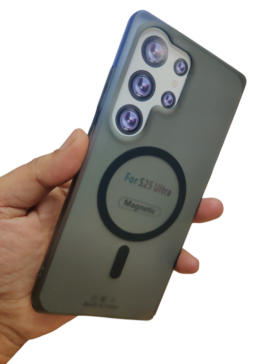 Samsung Galaxy S25 Ultra 5G Premium Quality Magsafe Matte Hard Plastic Back Cover Case