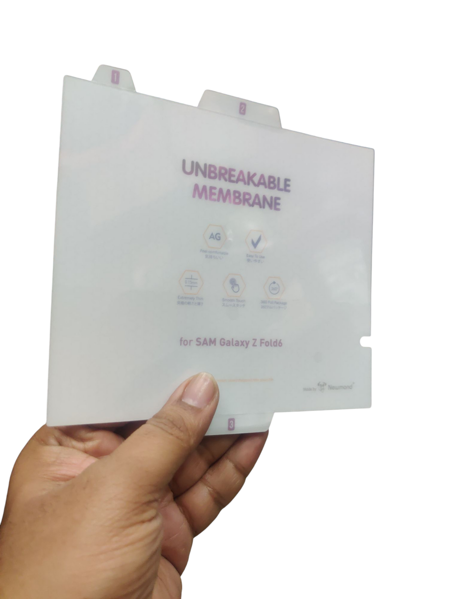 Samsung Galaxy Fold 6 Matte Finish Full Set ( Front , Back & Main Screen ) Membrane Screen Scratch Protector Guard - Royal Star