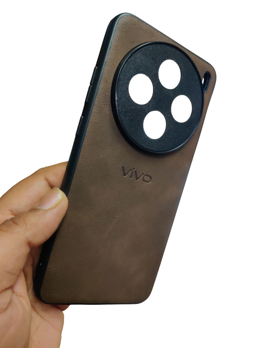 Vivo X200 Luxury Leather ( Side Soft, Back Hard ) Back Cover Case
