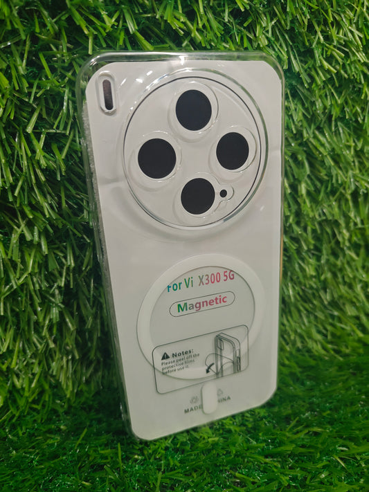 Vivo X300 5G Anti Yellow Premium Quality Magsafe Crystal Clear Hard Plastic Back Cover Case