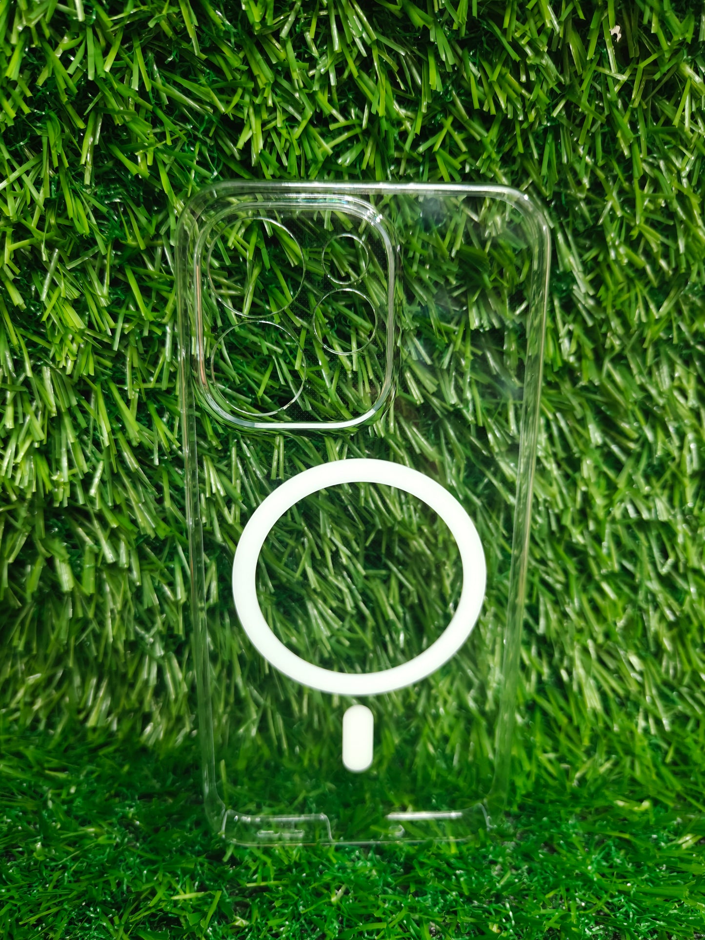 Oppo Reno 15 Pro Mini 5G Anti Yellow Premium Quality Magsafe Crystal Clear Hard Plastic Back Cover Case