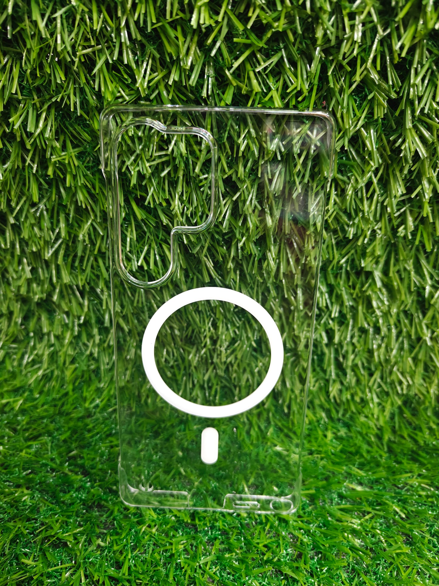Samsung Galaxy S25 Ultra 5G Side Frameless Anti Yellow Premium Magsafe Crystal Clear Hard Plastic Back Cover Case