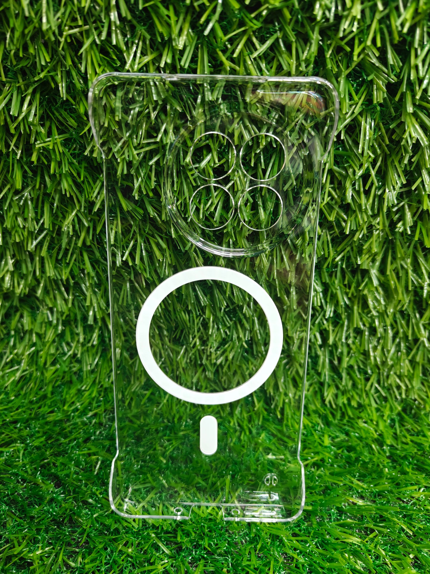 OnePlus 13R 5G Side Frameless Anti Yellow Premium Magsafe Crystal Clear Hard Plastic Back Cover Case