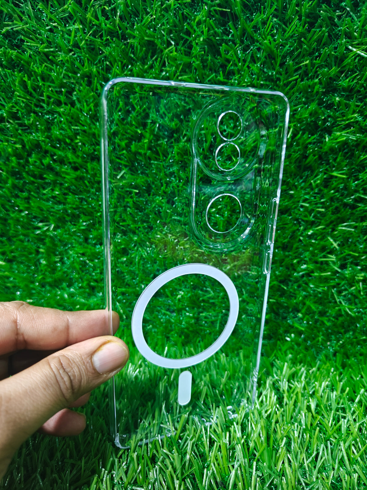 Vivo V50 / Vivo V50E / Vivo T4R / iQOO Z10R (5G) Anti Yellow Premium Quality Magsafe Crystal Clear Hard Plastic Back Cover Case