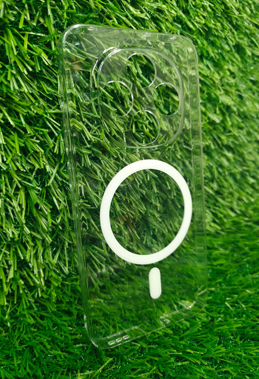 Oppo F31 Pro / Oppo A6 Pro 5G Anti Yellow Premium Quality Magsafe Crystal Clear Hard Plastic Back Cover Case