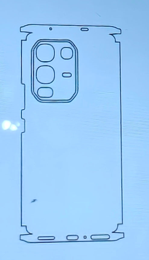 Infinix Note 50s 5G Matte & Glossy Finish Back Lamination Membrane Protector - Royal Star