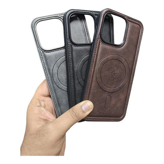 OnePlus Nord CE6 / Nord CE 6 (5G) Magsafe Premium Quality Leather ( Side Soft, Back Hard ) Back Cover Case
