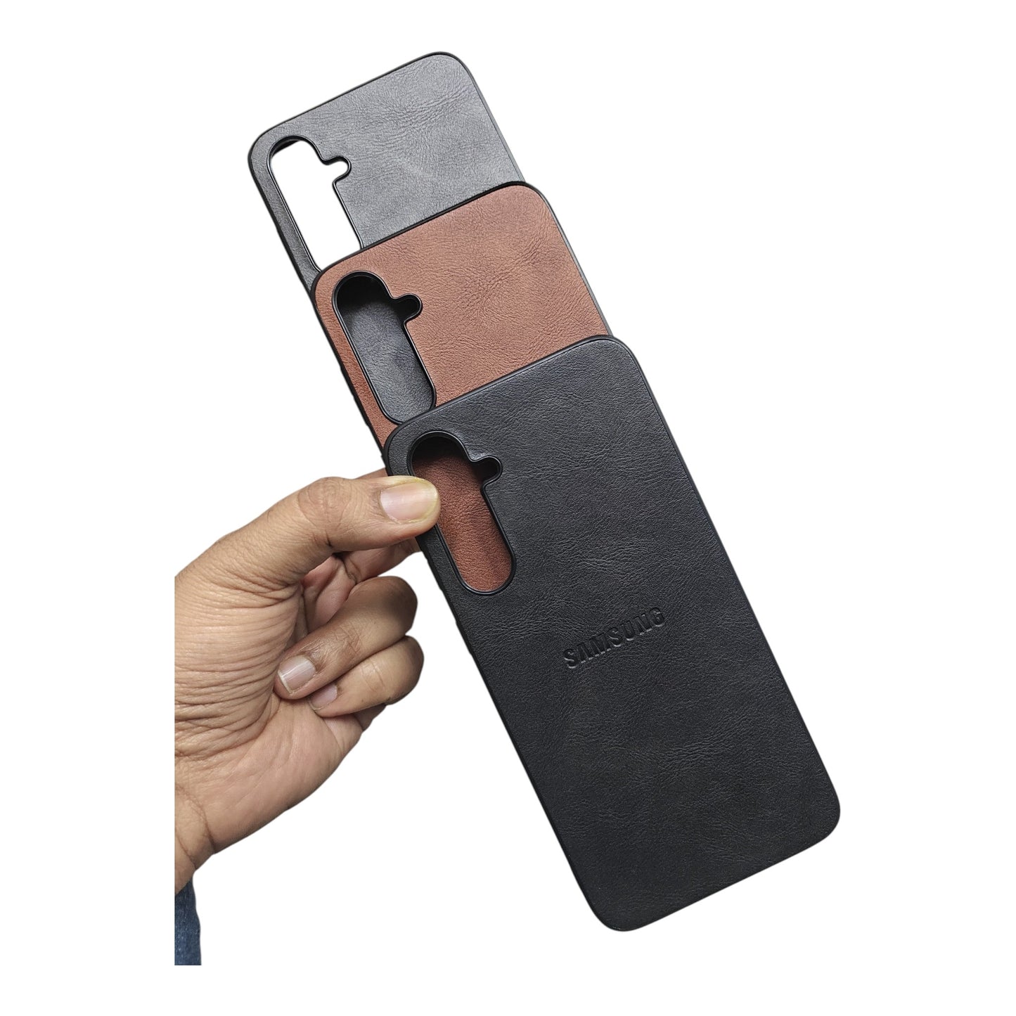 Samsung Galaxy S23FE / S23 FE 5G Luxury Leather ( Side Soft, Back Hard ) Premium Quality Back Cover Case