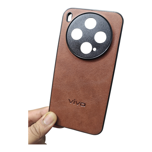 Vivo X300 5G Luxury Leather ( Side Soft, Back Hard ) Premium Quality Back Cover Case