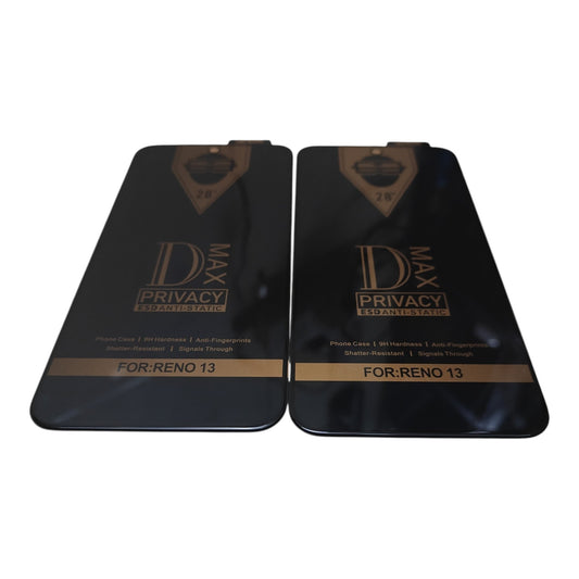 Oppo Reno 13 5G / Reno13 5G Premium Quality Privacy Tempered Glass Screen Protector Guard
