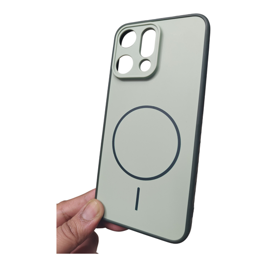 Oppo Reno 14 5G Premium Quality Grip Design ( Side Soft, Back Hard ) Back Cover Case ( No Magsafe, Only Design) - Royal Star