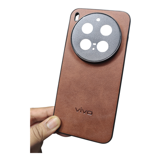 Vivo X300 Pro 5G Luxury Leather ( Side Soft, Back Hard ) Premium Quality Back Cover Case