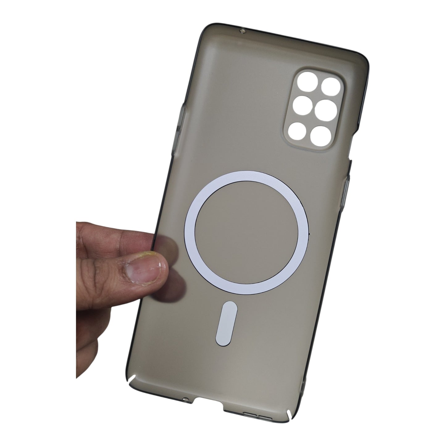 OnePlus 8T / OnePlus 9R Premium Quality Magsafe Matte Hard Plastic Back Cover Case