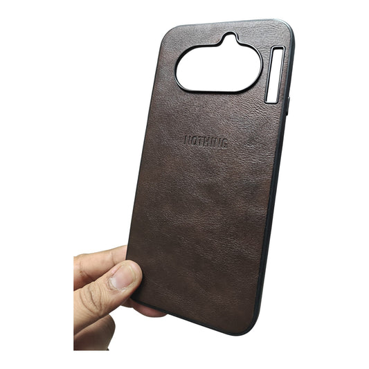Nothing Phone 4A 5G Luxury Leather ( Side Soft, Back Hard ) Premium Quality Back Cover Case
