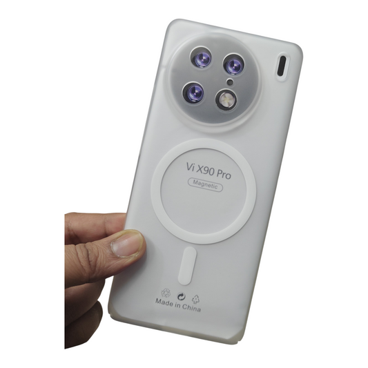 Vivo X90 Pro 5G Premium Quality Magsafe Matte Hard Plastic Back Cover Case - Royal Star