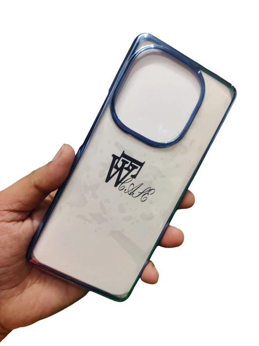 Vivo T3 Pro 5G / iQOO Z9S Pro 5G Premium Quality Hard Plastic Transparent Side Chrome Back Cover Case
