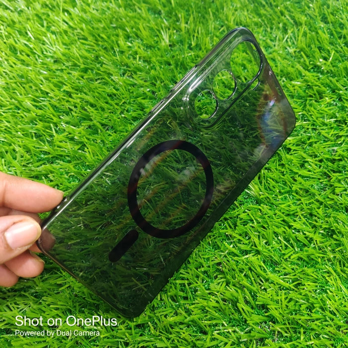 Vivo Y400 4G / 5G Anti Yellow Premium Quality Magsafe Crystal Clear Hard Plastic Back Cover Case