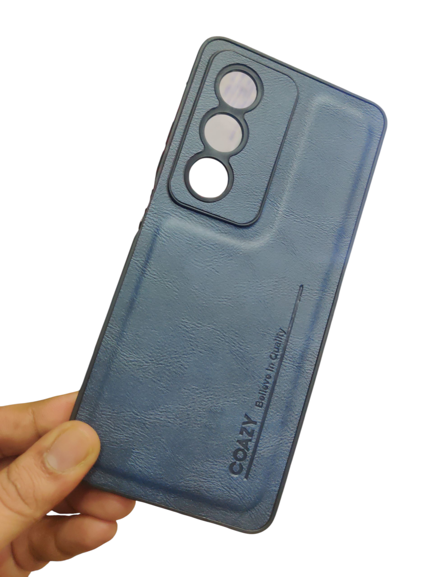 Oppo A3 Pro 5G Premium Quality Silicon Leather Back Cover Case - Royal Star