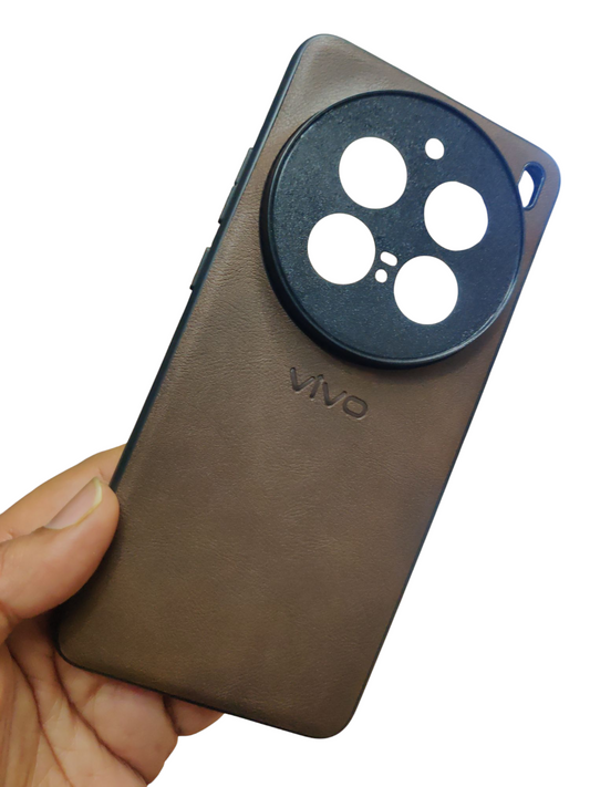 Vivo X200 Pro Luxury Leather ( Side Soft, Back Hard ) Back Cover Case