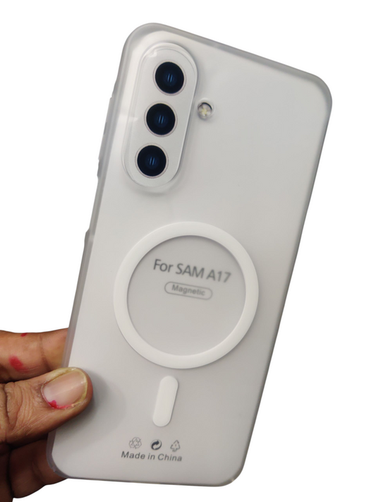 Samsung Galaxy A17 Premium Quality Magsafe Matte Hard Plastic Back Cover Case